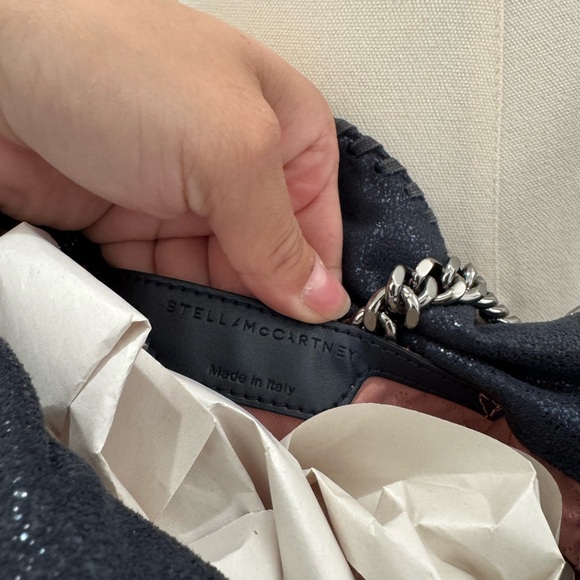 Stella McCartney Ink Navy Blue Falabella Bag - Picture 13 of 15